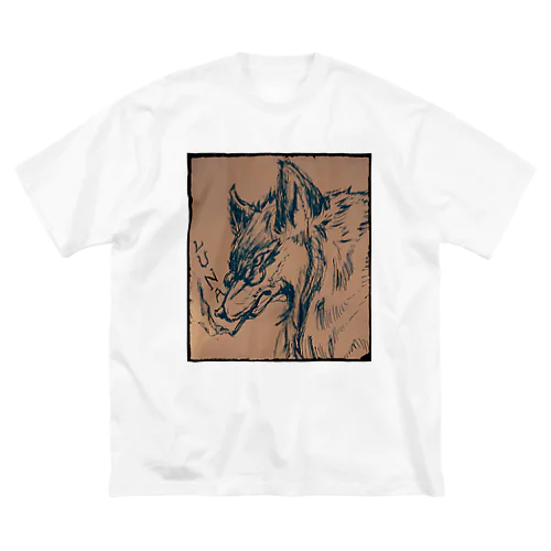 灰の狼【LUNA 】 Big T-Shirt