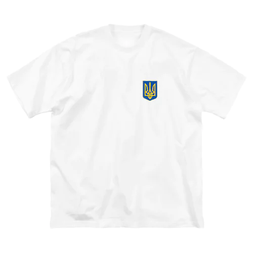 国章　ウクライナ（ワンポイント） ビッグシルエットTシャツ