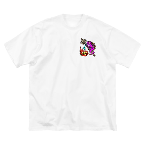 フェザースティック【Feather stick】カメレオンロゴ Big T-Shirt