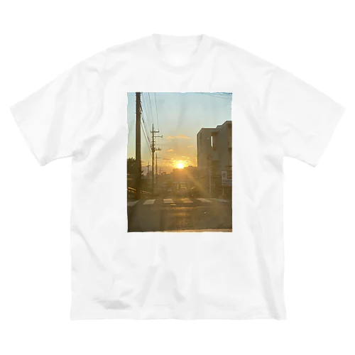 夕陽です ビッグシルエットTシャツ