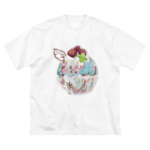 桜チョコミント❀スイーツ ビッグシルエットTシャツ