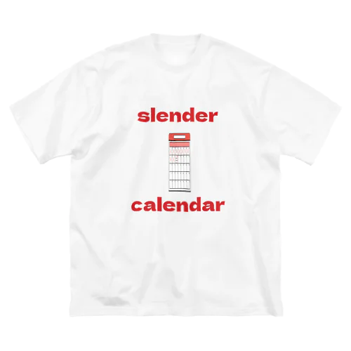 slender calendar ビッグシルエットTシャツ