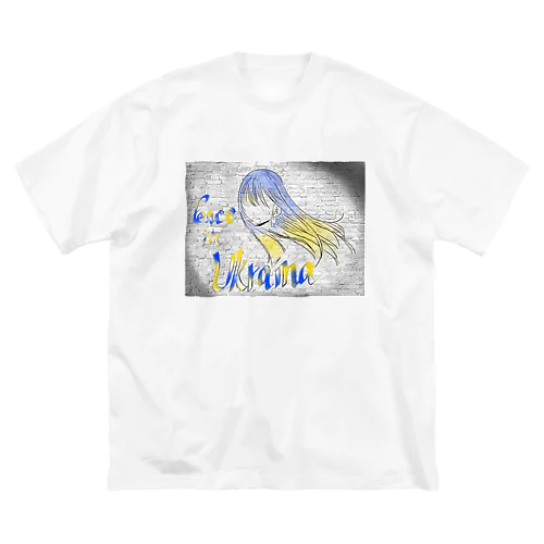 peace in Ukraina ビッグシルエットTシャツ