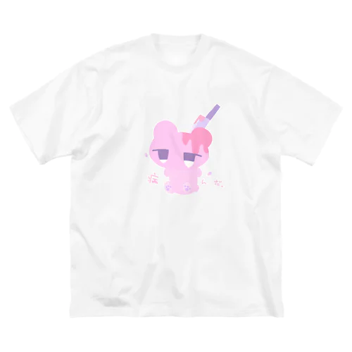 病みかわくま ビッグシルエットTシャツ