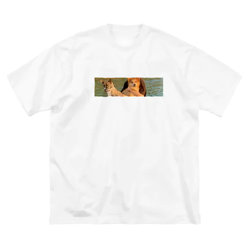 琉球犬MIXララとリリ Big T-Shirt