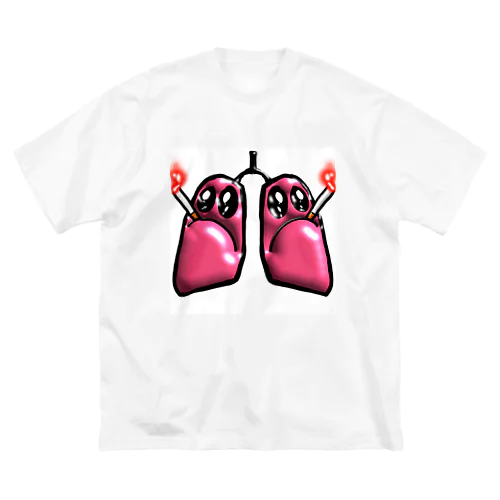 臓物ちゃん　肺 ビッグシルエットTシャツ