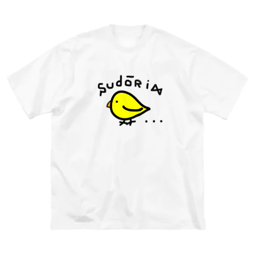 素通りする鳥 ビッグシルエットTシャツ