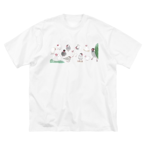 あつまれ文鳥ちゃん【まめるりはことり】 Big T-Shirt