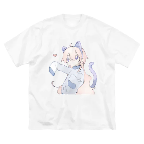 ぐみねこ ビッグシルエットTシャツ