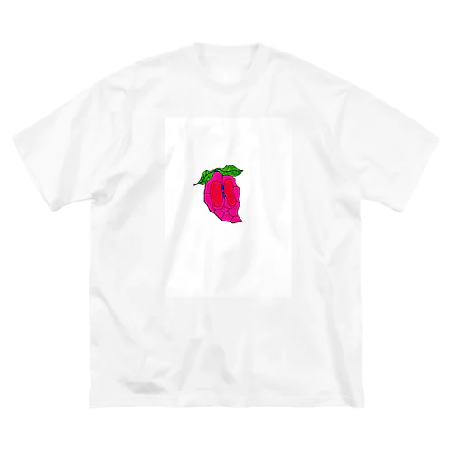 Strawberry heart ビッグシルエットTシャツ