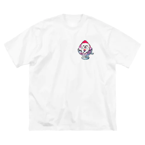 かき氷ワンちゃん　氷イチゴ　ペキニーズ　ホワイト Big T-Shirt