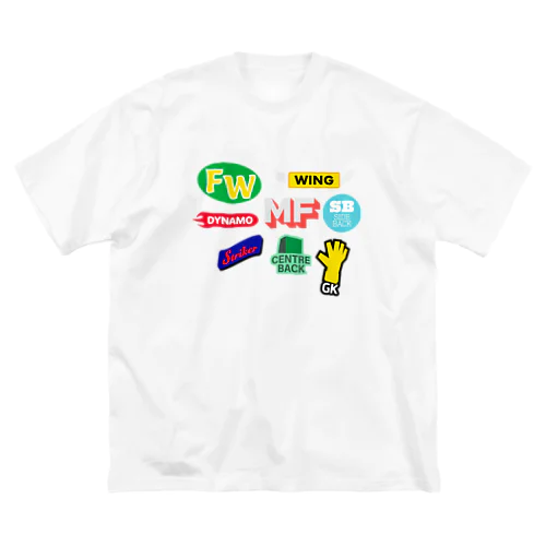 サッカーワッペン ビッグシルエットTシャツ