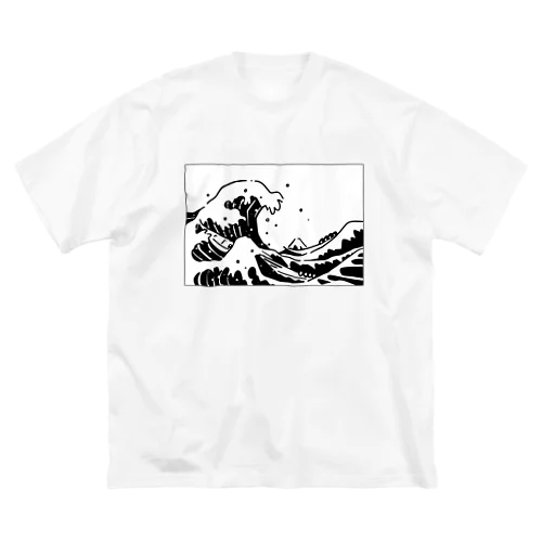 葛飾北斎「神奈川沖浪裏」 ビッグシルエットTシャツ