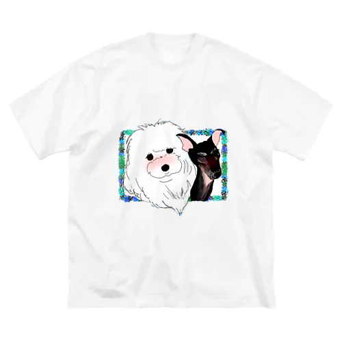 モフちゃんとツンデレちゃん ビッグシルエットTシャツ