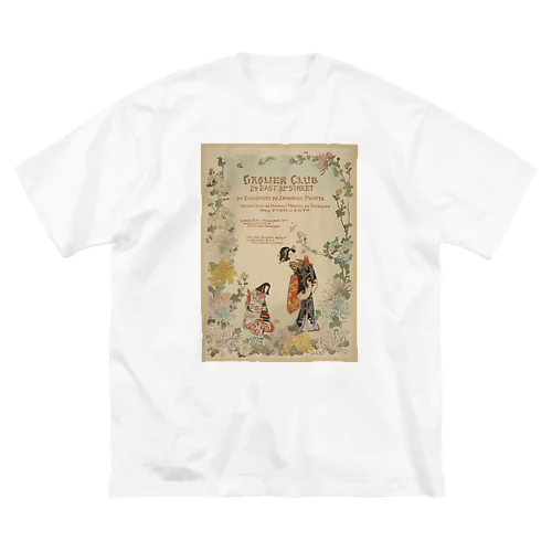 japanese prints ビッグシルエットTシャツ