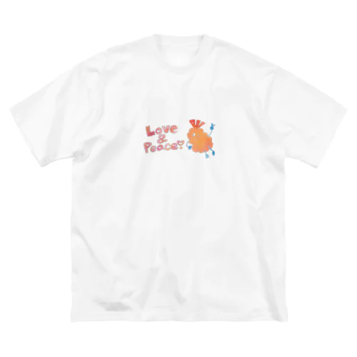 らぶぴエビフライくん2号 ビッグシルエットTシャツ