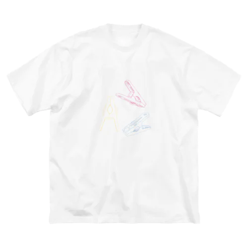 洗濯バサミ ビッグシルエットTシャツ