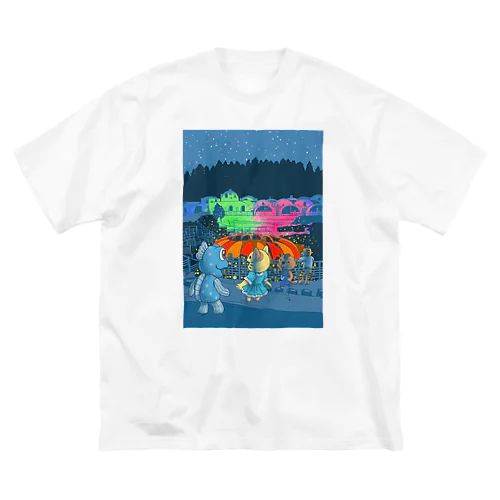 阿蘇のイルミネーションをみんなでみたよ Big T-Shirt