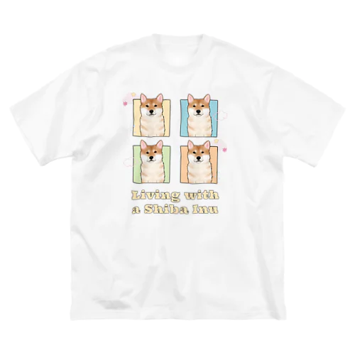 柴犬のいる暮らし ビッグシルエットTシャツ