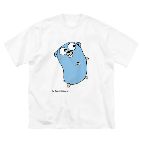 Blue Gopher くん ビッグシルエットTシャツ