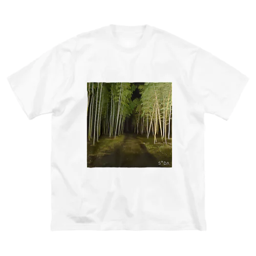 夜の竹林 ビッグシルエットTシャツ