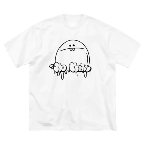 NO MORE　黒 ビッグシルエットTシャツ