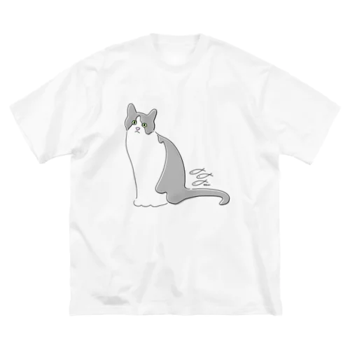 ハチワレねこのそれ。 ビッグシルエットTシャツ