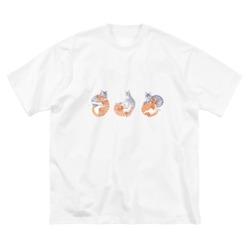 ぽんちゃんむーちゃん柄 Big T-Shirt