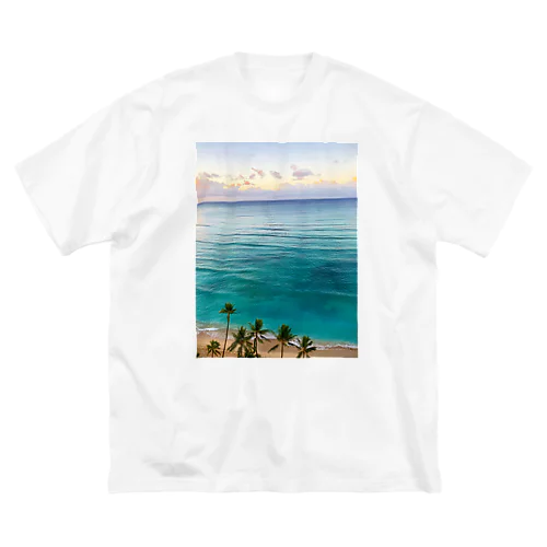 Hawaii Waikiki morning  自分で撮ったハワイシリーズ。 Big T-Shirt