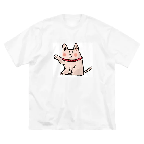 招き犬 ビッグシルエットTシャツ