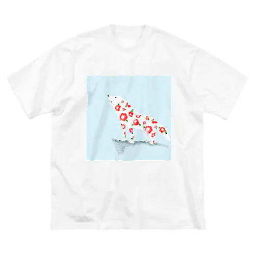 椿 × ホッキョクオオカミ Big T-Shirt