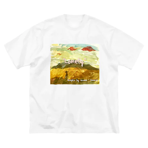 "Lonely" original graphic tee ビッグシルエットTシャツ