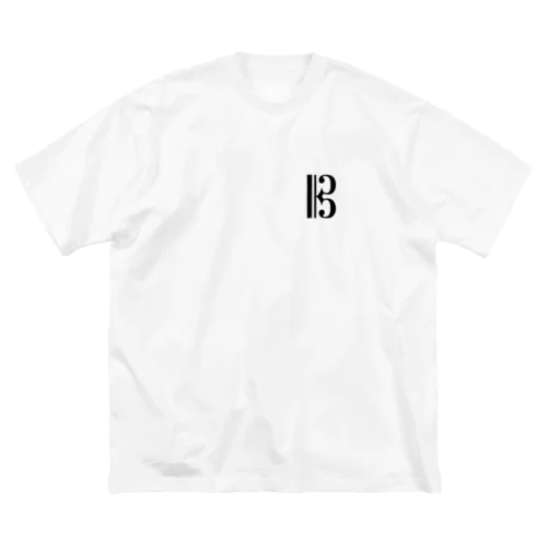 音楽記号　ハ音記号（ワンポイント） ビッグシルエットTシャツ