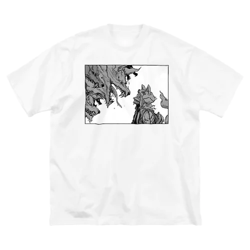 狼 ビッグシルエットTシャツ