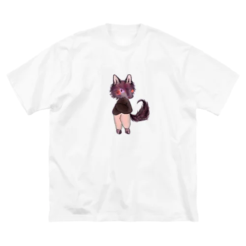 オオカミのウルフル ビッグシルエットTシャツ