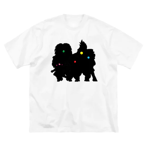 『clown monkeys』ポップ、クラシック、カントリー、ロック、メロディ シルエットＶｅｒ． ビッグシルエットTシャツ