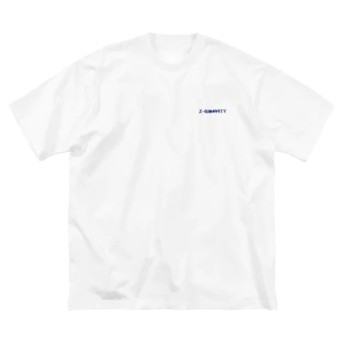 Zero gravity (青×黒) ビッグシルエットTシャツ