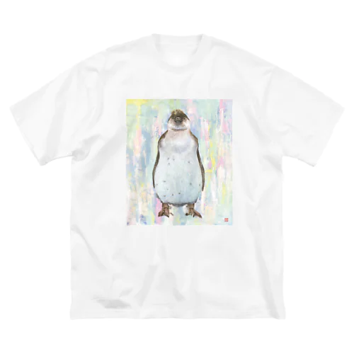 penguin art ビッグシルエットTシャツ