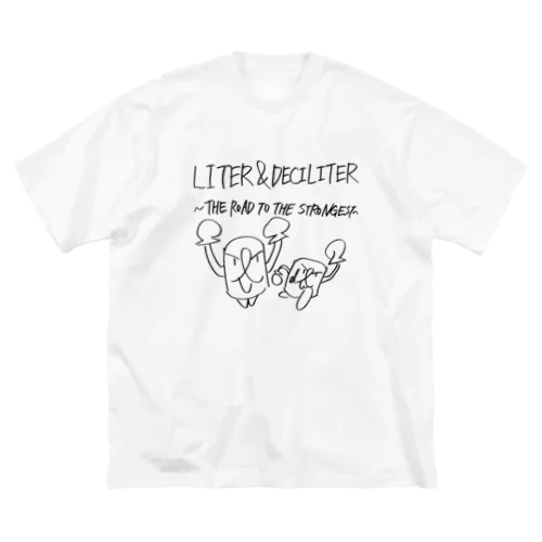 リットル君＆デシリットル君 ビッグシルエットTシャツ