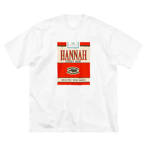 HANNAH  street wear "CIGARETTES“ ビッグシルエットTシャツ