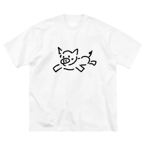 ぶたさん ビッグシルエットTシャツ