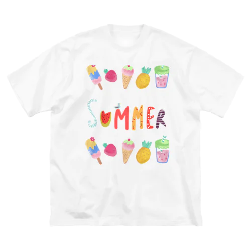 夏の楽しいこと ビッグシルエットTシャツ