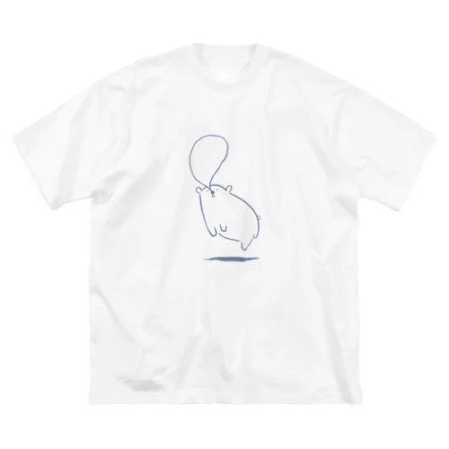 もうねむいシロクマ ビッグシルエットTシャツ