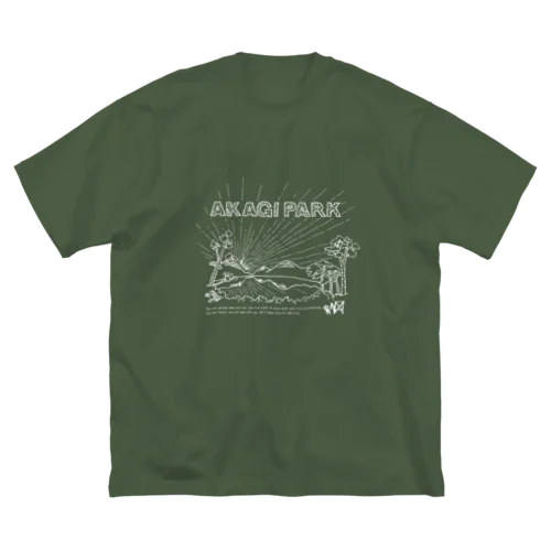 AKAGI★park02(白文字) Big T-Shirt