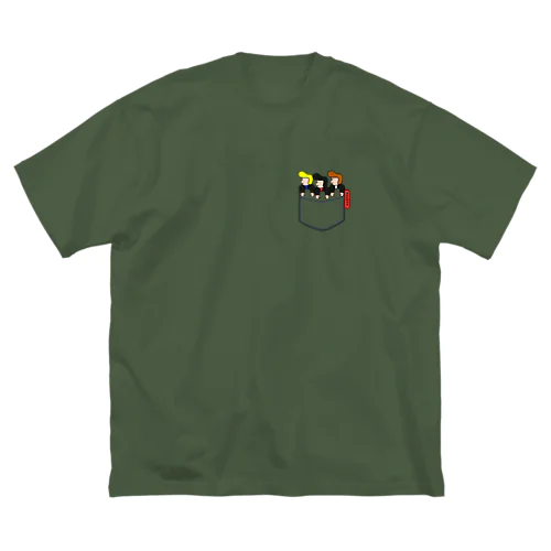 ポケットリーゼント ビッグシルエットTシャツ