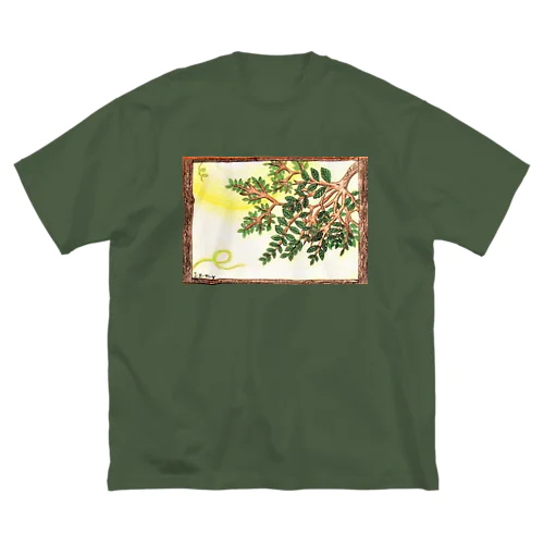 夏の窓 ～生い茂った葉が覗く～ Big T-Shirt