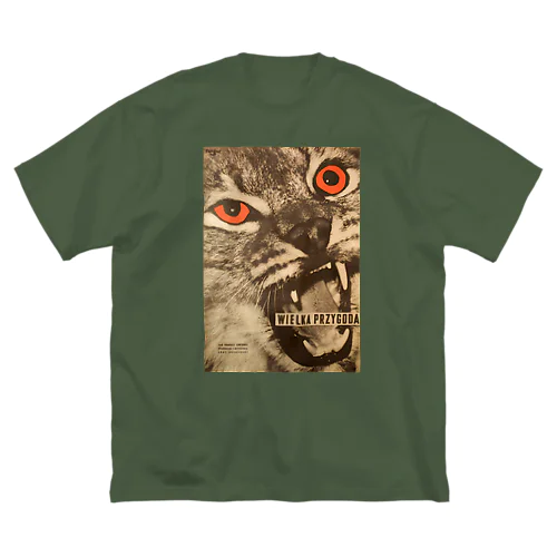 ポーランド 1953年　"The cat has orange eyes" ビッグシルエットTシャツ