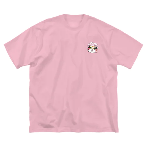 ピンク帽のみかんちゃん ビッグシルエットTシャツ