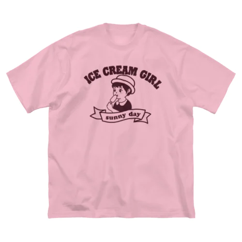アイスクリームガール ビッグシルエットTシャツ