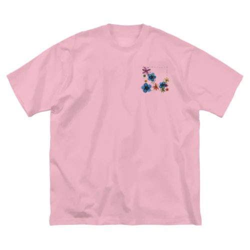 花＊カラフル♪ ビッグシルエットTシャツ